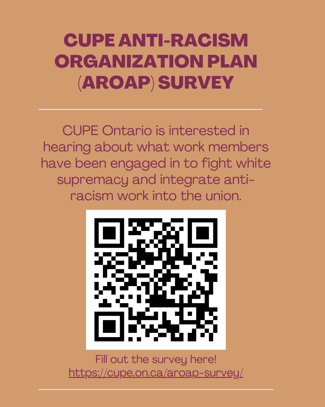 CUPE Anti Racism Organization Plan